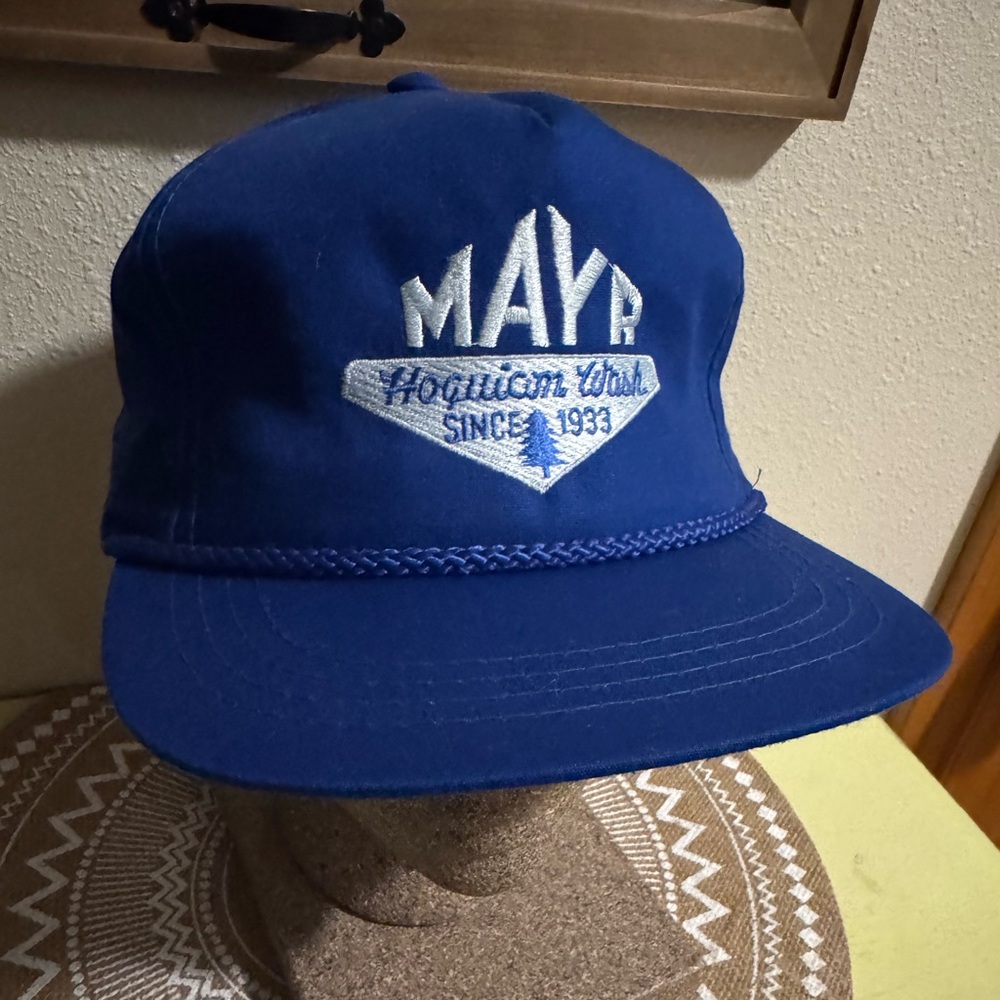 🆕 VTG MAYR Hoquiam, Wash Since 1933 Cap with Embroidered Logo